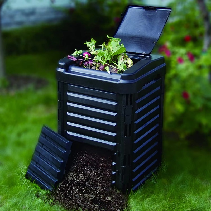 Compost Bin - Outdoor 336L Kompostbehälter, Garten-Haushaltskomposter für Abfallrecycling