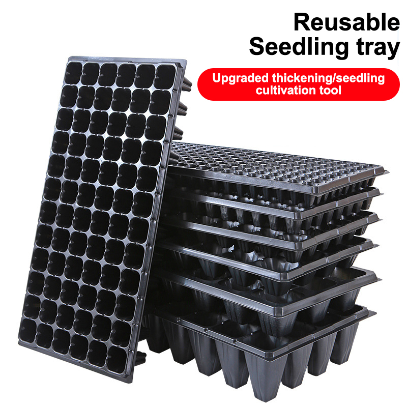Seed Starter Tray - 10 Stück Anzuchtschalen aus Kunststoff, Garten-Anzuchtschalen,