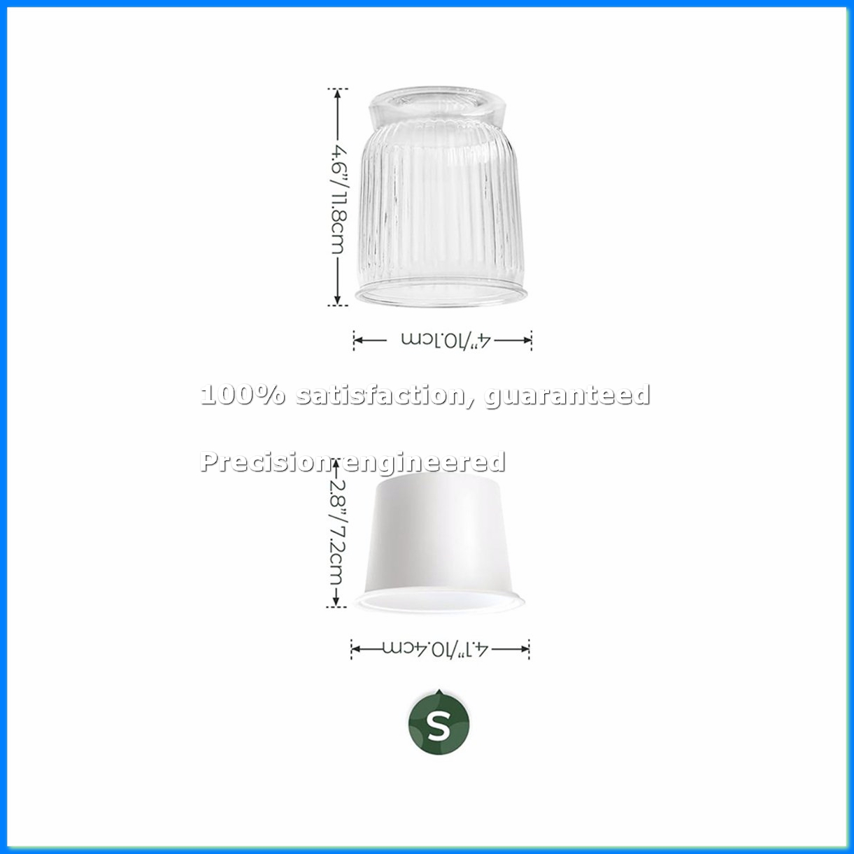 Self Watering Planter - Selbstbewässernde Pflanzentöpfe, 4 Zoll Kleine Pflanzentöpfe,
