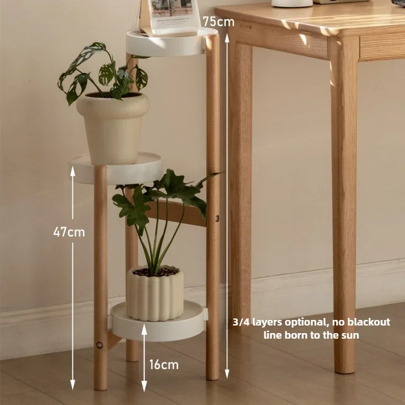 Indoor Herb Garden - Gestuftes Pflanzenständer aus massivem Holz, dreieckig