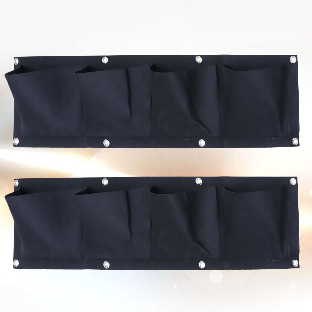 Grow Bag - 2 Stück Wandhängende Pflanzentasche aus Filz