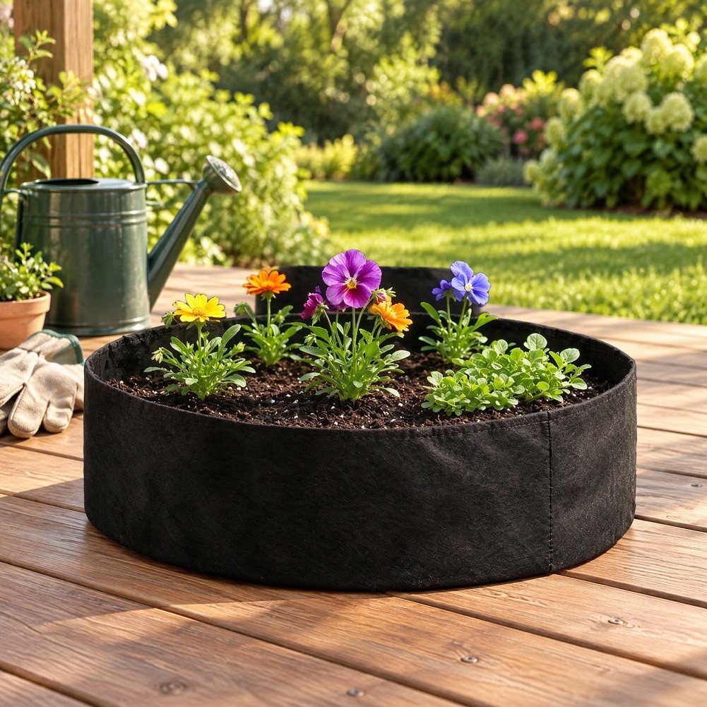 Großer, runder Pflanzsack aus  – Grow Bag Bewertung und Preis