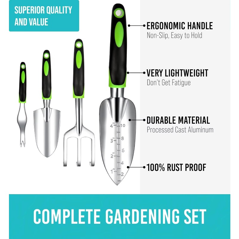 9-teiliges Ergonomisches Garte – Trowel Garden Tools Bewertung und Preis