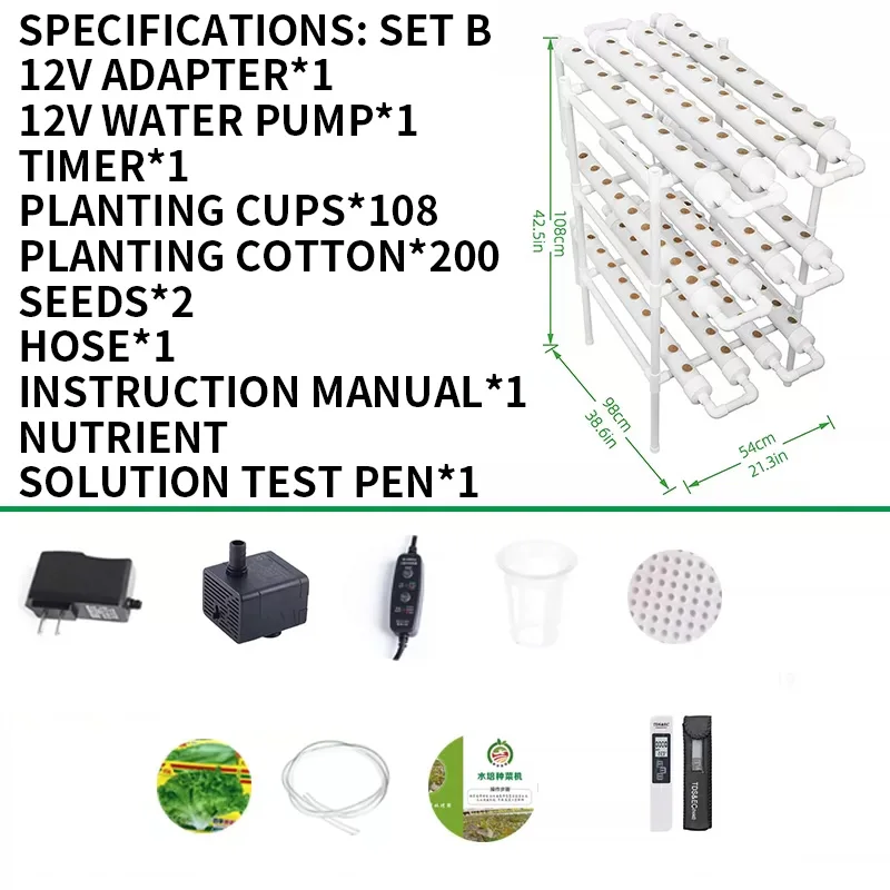Bodenloses Anbausystem-Set, PV – Hydroponic Kit Bewertung und Preis