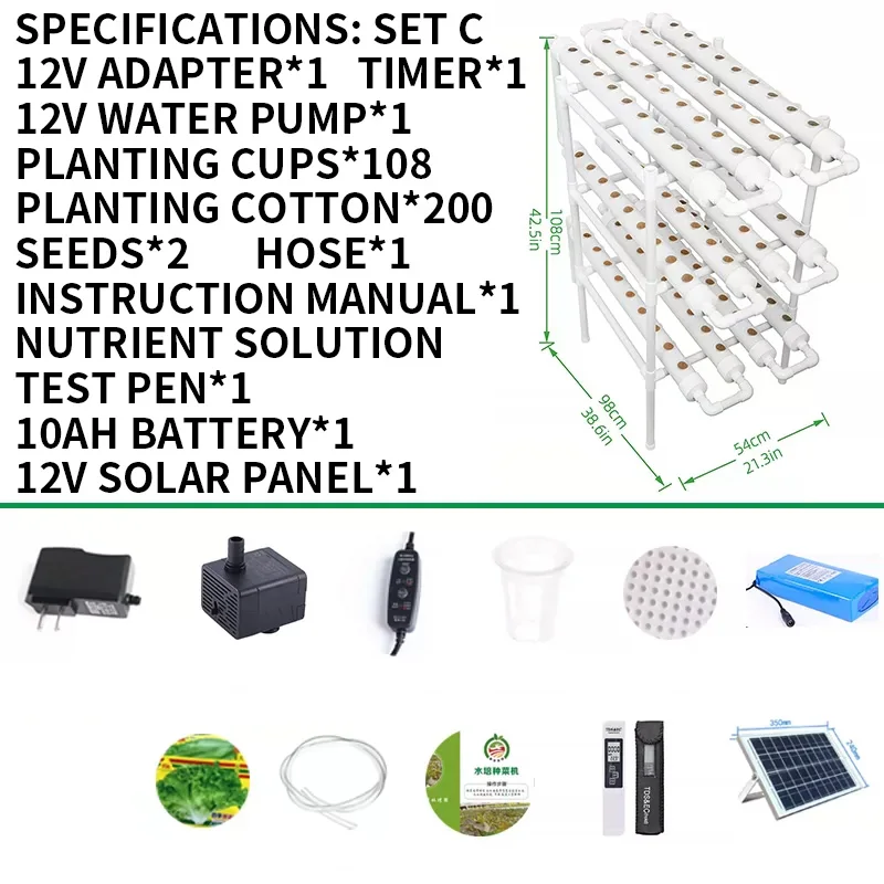 Bodenloses Anbausystem-Set, PV – Hydroponic Kit Bewertung und Preis