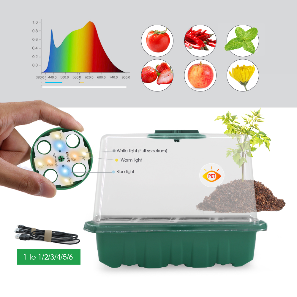 LED-Kindergartentöpfe mit Wach – Seed Starter Tray Bewertung und Preis