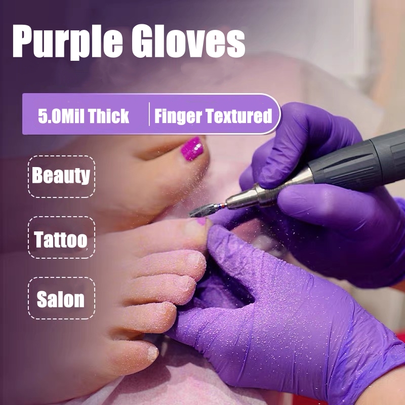 50/100PCS Violette Nitrilhands – Garden Gloves Bewertung und Preis